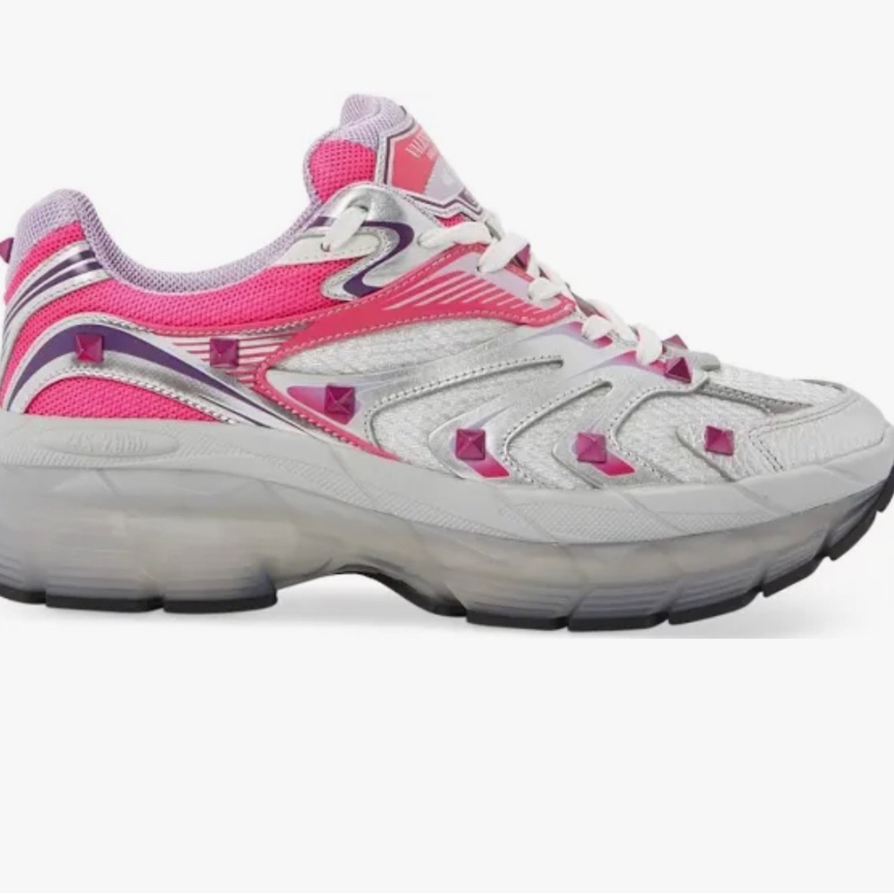 Valentino Garavani and Pink Athletic Sneakers